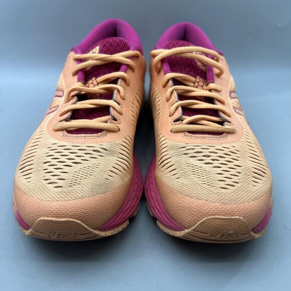 Asics Gel-Kayano 25 Running Shoes Women Size 8 Orange Pink Comfort Low Sneakers - Picture 2 of 8